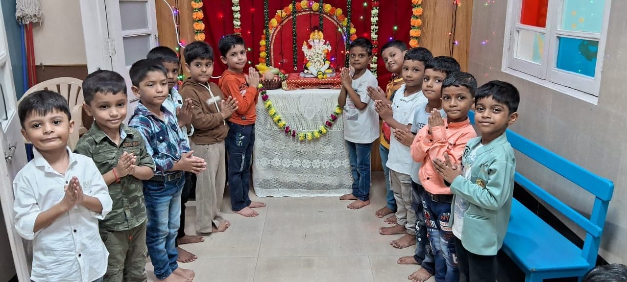 A festival celebration in the Kindergarten.