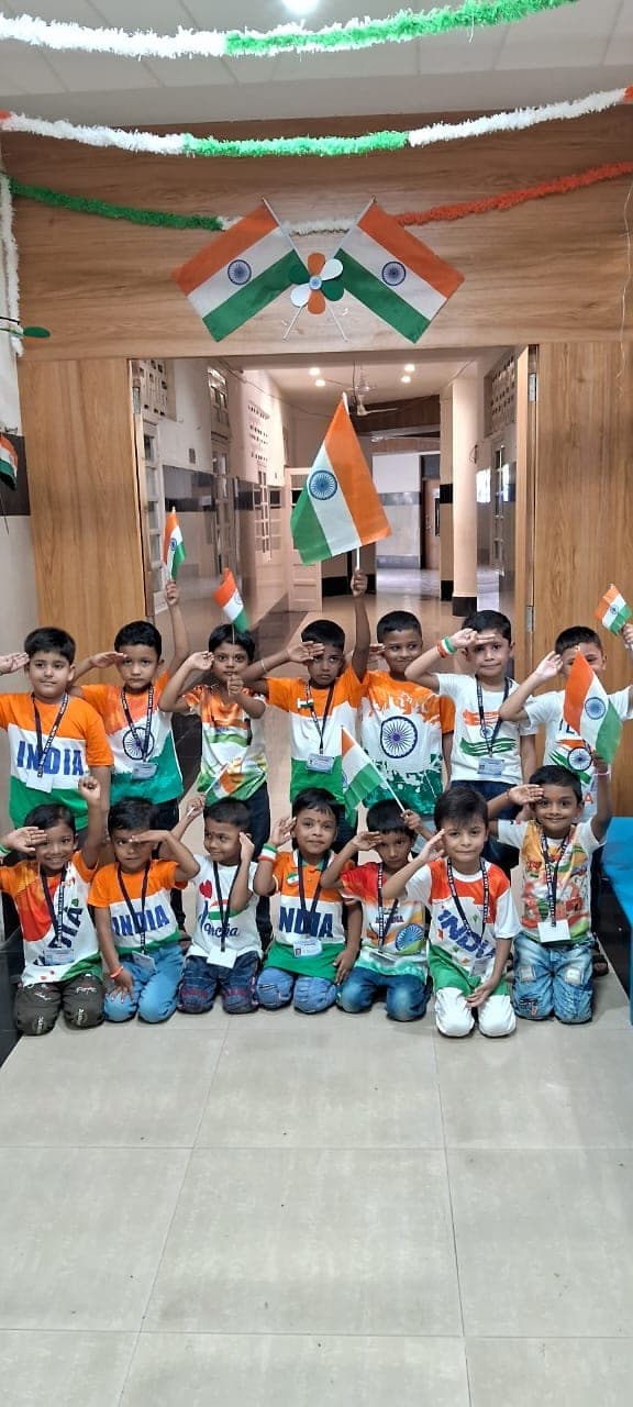 Kindergarten children at a festival programme.