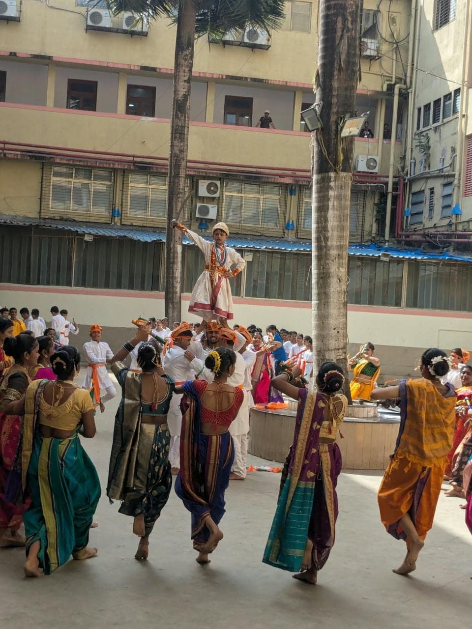 Students and staff at a Secondary School event.