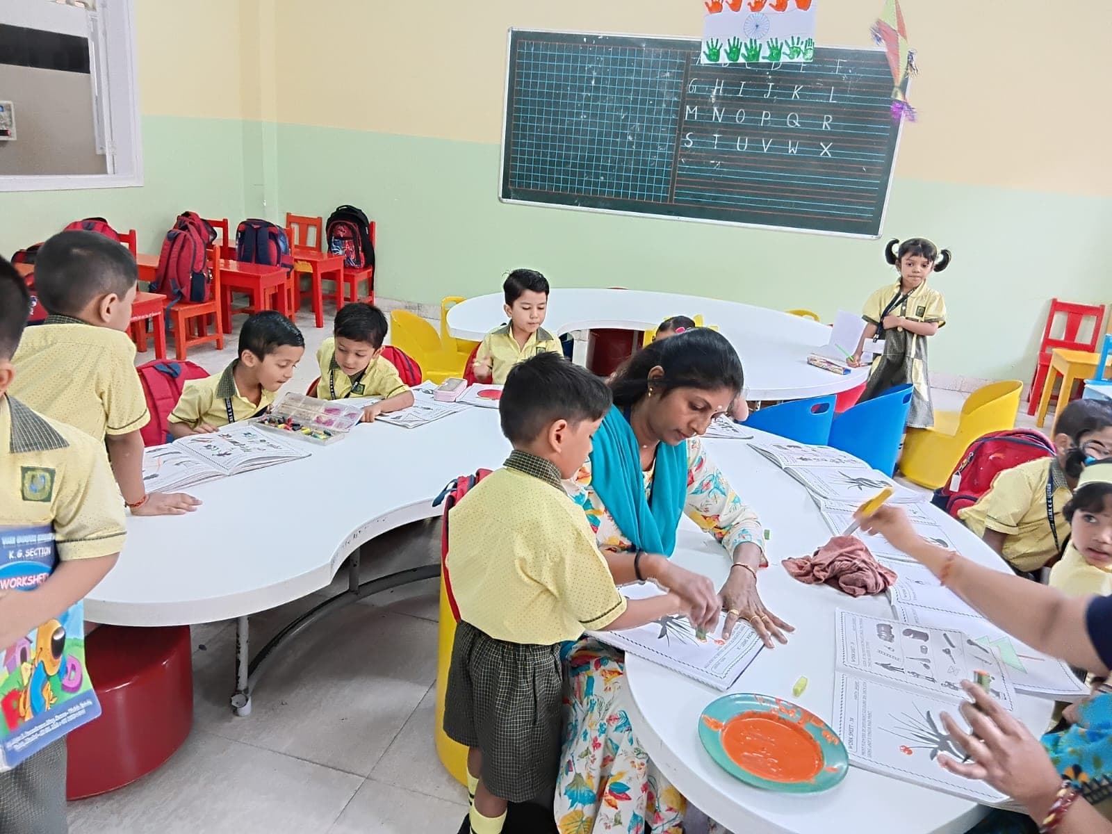 Activities photos at SIWS Kindergarten.