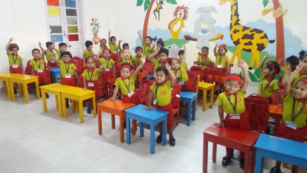Classroom campus images at SIWS Kindergarten.