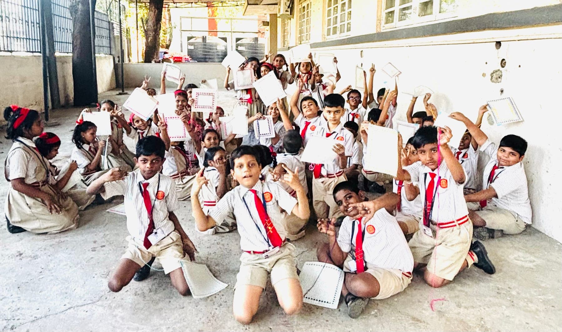 Handson experience at SIWS Primary School, Wadala campus.