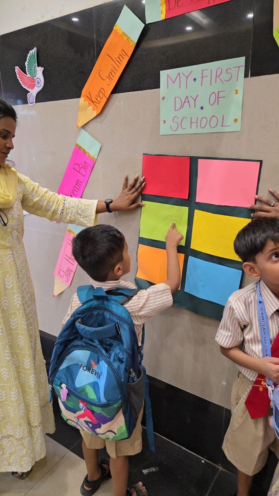 Student activities at SIWS Primary School, Wadala campus.